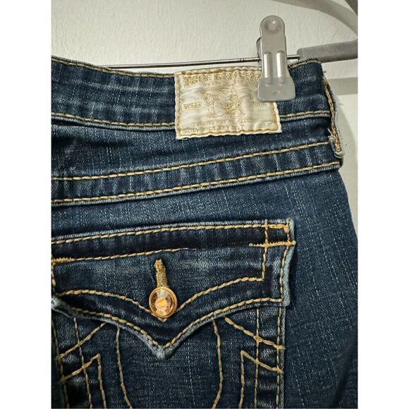 True Religion flared Jean jeweled buttons 27 - Picture 7 of 8